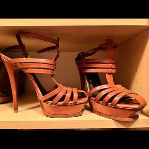 Excellent condition YSL tribute platform sandals size 41